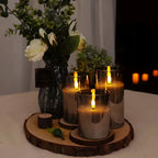 Velonaliving - 3D Flameless Candle - 3pcs Set