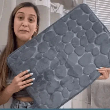Velona Bath Mat – Soft 3D Pebble Texture