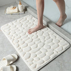 Velona Bath Mat – Soft 3D Pebble Texture